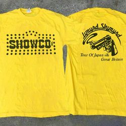 1976 lynyrd skynyrd showco tour of rock unisex t-shirt, 70s lynyrd skynyrd concert shirt, showco tour shirt