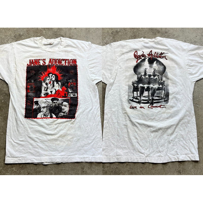 1990s Jane's Addiction Live In Concert Unisex T-Shirt, 90s Jane's Addiction Live Tour Shirt, Great Gift for Fan, Halloween Gift 1.jpg