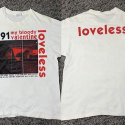 1991 loveless my bloody valentine t-shirt, 90s loveless my bloody graphic shirt, valentine gift, xmas gift, halloween gi