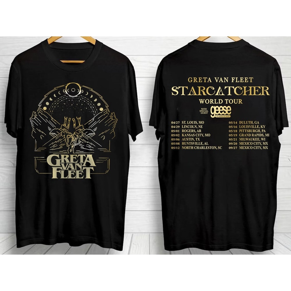2024 Greta Van Fleet Starcatcher World Tour Unisex T-Shirt Sweatshirt, Greta Van Fleet Concert, 2024 tour shirt, Anniversary Gift for Fan.jpg