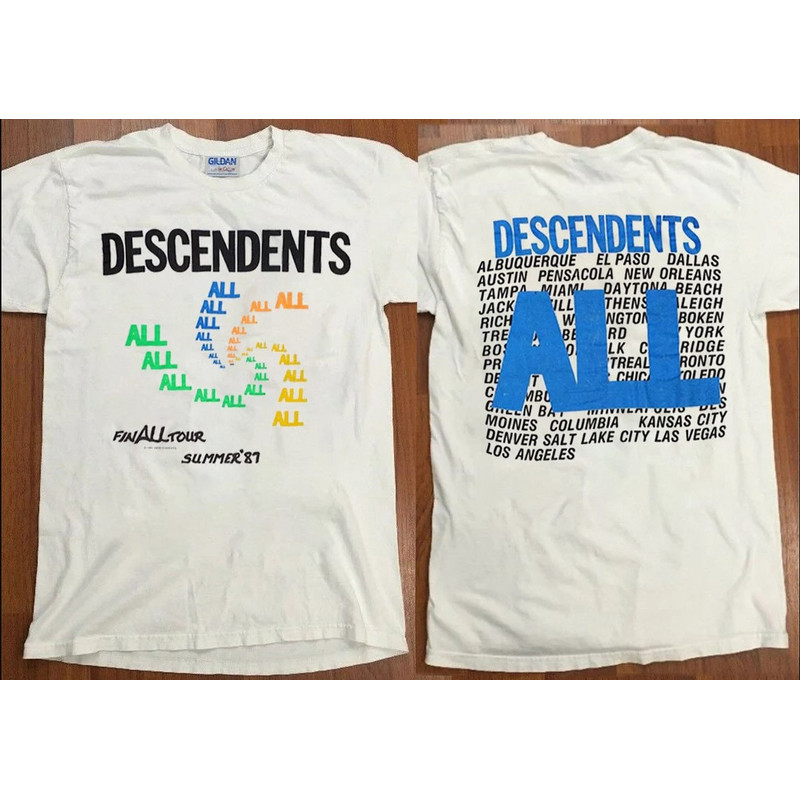 Descendents FinAll Tour Summer '87 Unisex T-Shirt, 80s Descendents Punk Rock Band Concert Shirt, FinAll Tour Shirt, Best Gift for fan.jpg