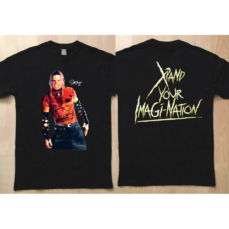 Jeff Hardy Xpand Your Imagination Unisex T-Shirt, Jeff Hardy The Hardy Boyz Imagination Graphic Tee, Gift for Dad, Great Gift for Fan.jpg