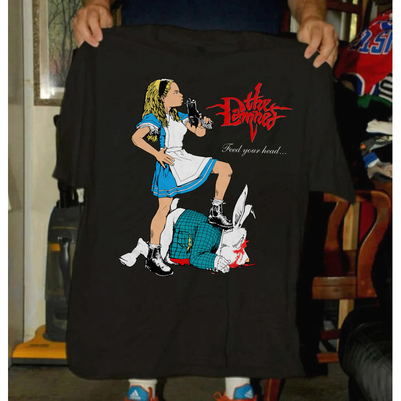 The Damned Feed Your Head Tour 1994 T-Shirt, 90s The Damned Concert Shirt, Gift for Halloween, Gift for Christmas, Rock Gift, Music Gift.jpg