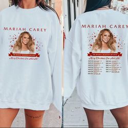 mariah carey merry christmas one & all 2023 tour sweatshirt, mariah carey 2023 concert tee, christmas fan gift, mariah c