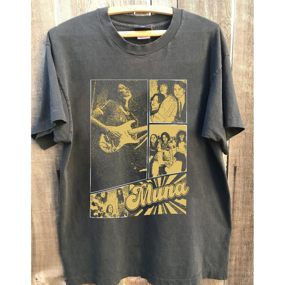 Muna Bleached Inspired Bootleg 90s Shirt, Muna Band Music Merch, Graphic Retro 90s Sweatshirt, Gift for Men and Women T-Shirt Lovers.jpg