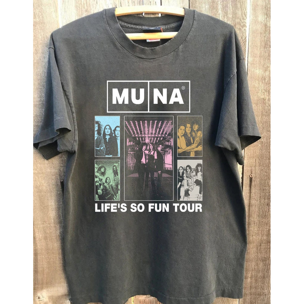 Muna Fan Concert Shirt 2023, Life's So Fun, Retro 90s Muna Graphic Sweatshirt, Essential Muna Merch Fan Shirt, Gift for Men and Women.jpg