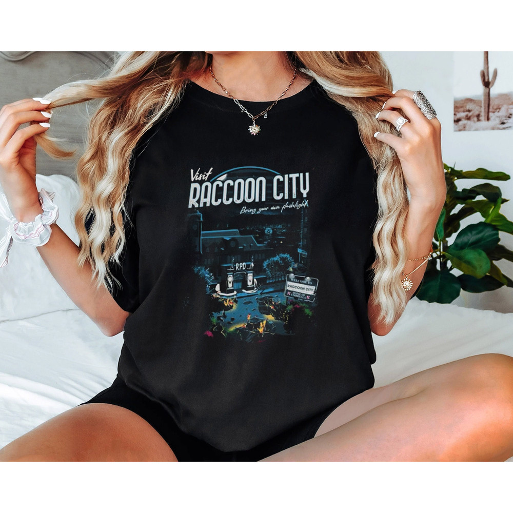 Vintage Visit Raccoon City Essential T-Shirt, Visit Raccoon City Welcome to Raccoon City shirt, Resident Evil IV Unisex tee shirt.jpg