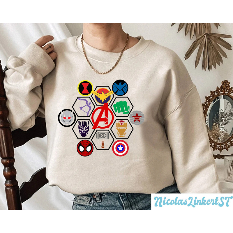 Avengers Logo hoodie, Marvel Sweatshirt, Avengers All Team, Spiderman Iron man Thor, Superheroes sweater, Avengers Assemble Shirt, HT-160603.jpg