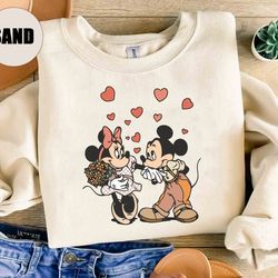 mickey minnie valentine comfort color shirt, mickey couple shirt, happy valentines day shirt, disneyland valentine shirt