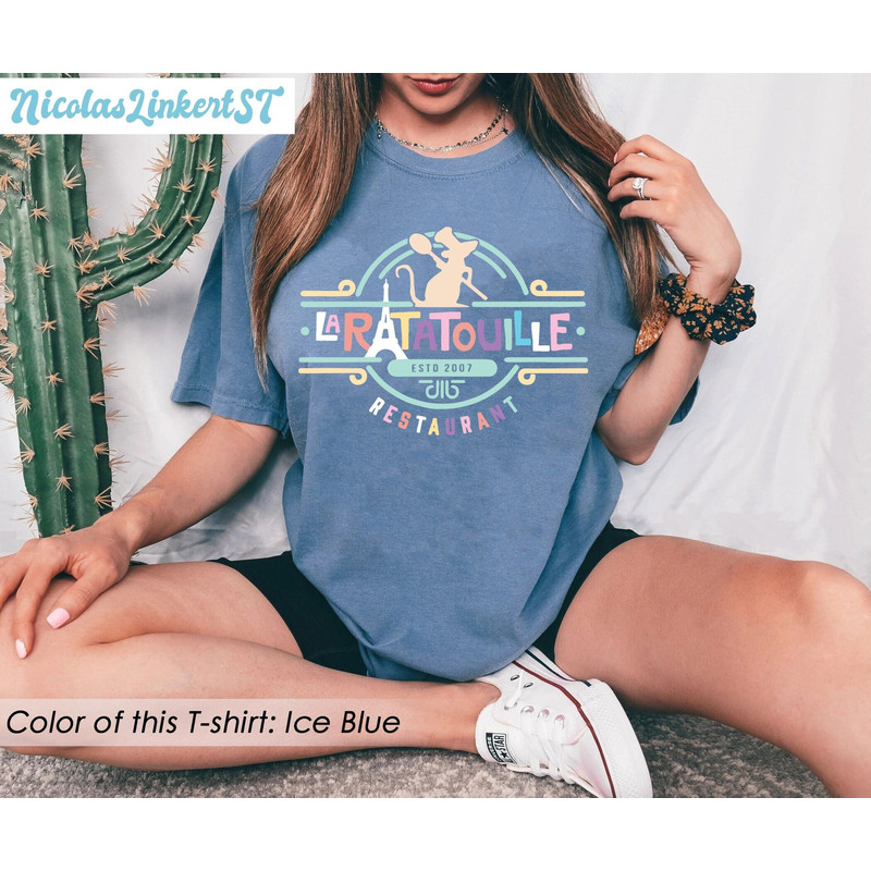 Remy Ratatouille Comfort colors shirt, Colorful Ratatouille Restaurant, Gusteaus Institute Shirt, Epcot Family Shirt, Remy Rat kitchen tee.jpg