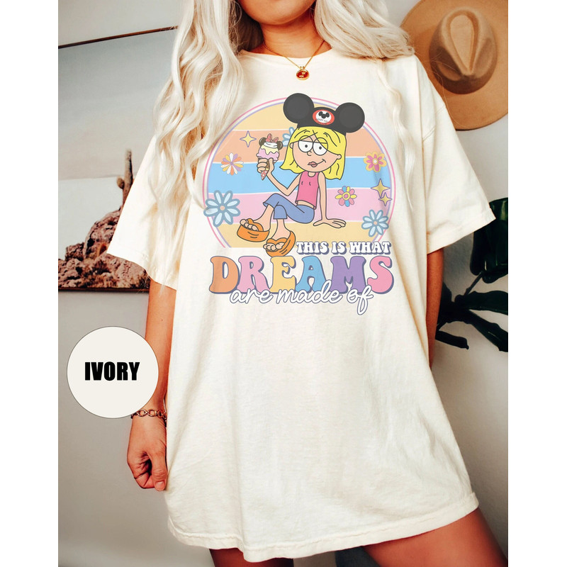 Retro 90s Lizzie McGuire Comfort Color Shirt, This Is What Dreams Are Made Of Tee, Cute Mickey Ears Lizzie McGuire Shirt, Disneyworld Shirts.jpg