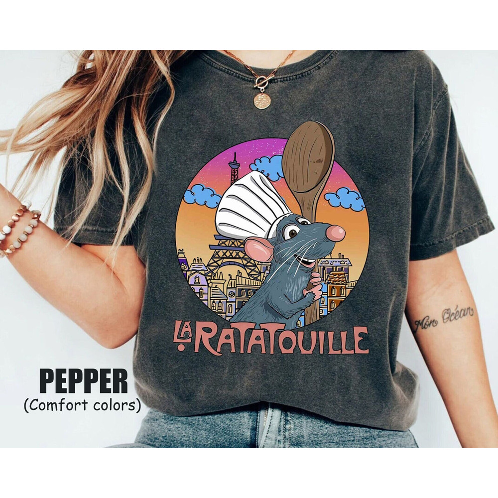 Retro Disney Pixar Ratatouille Remy Comfort Color Shirt, Little Chef Shirt, Anyone Can Cook Shirt, Remy Mouse Chef Shirt, Ratatouille Shirt.jpg