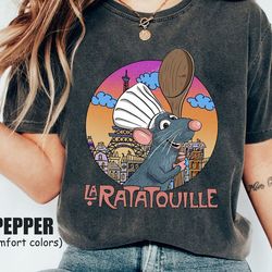 retro disney pixar ratatouille remy comfort color shirt, little chef shirt, anyone can cook shirt, remy mouse chef shirt