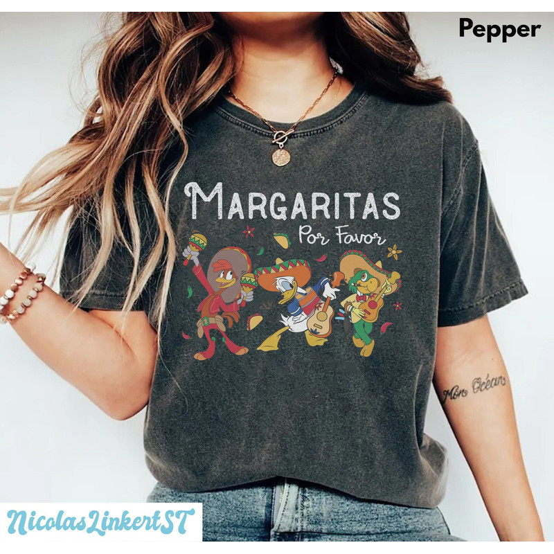 Retro Margaritas Por Favor Comfort colors shirt, The Three Caballeros Shirt, Margaritas Epcot shirt, Disney Family Trip 2023 shirt DL-260402.jpg