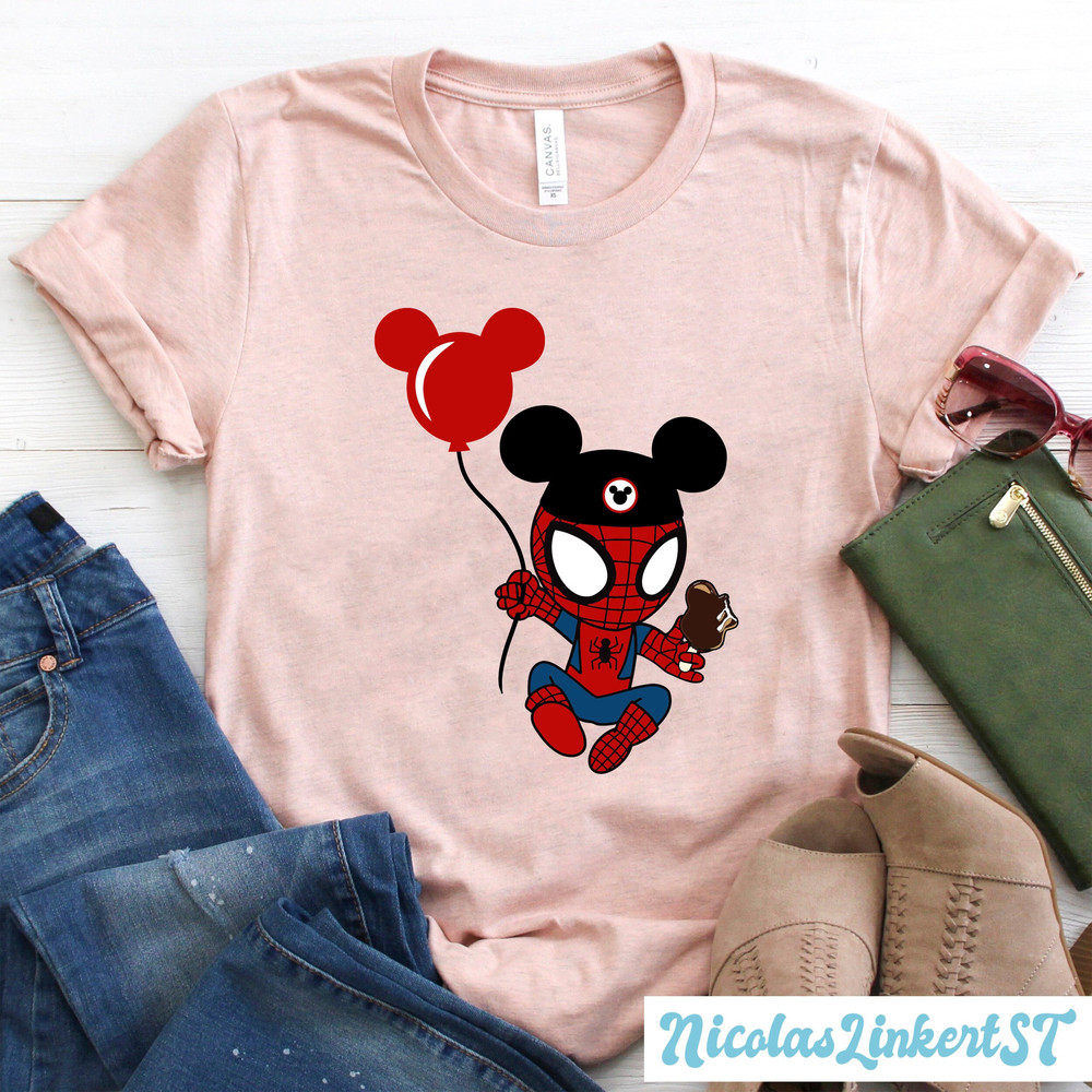 Spider-Man Mickey Ears shirt, Marvel Superhero Shirt, Peter Parker, Spiderman Chibi Shirt, Avengers Shirt, Disney World Shirt, TL-220602.jpg