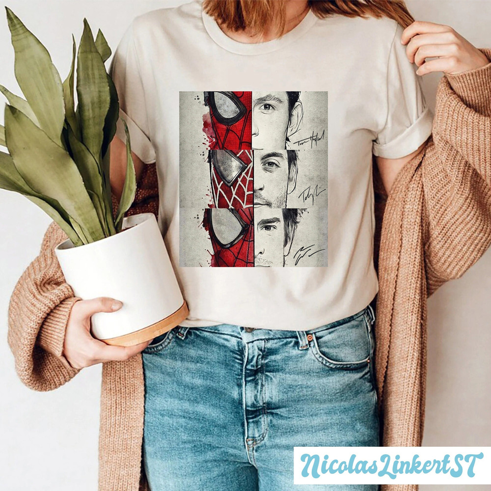 Spider-man Shirt, Three Peter Parker Shirt, No Way Home Shirt, Spiderman Shirt, 3 Spiderman Meme, Marvel Avengers Shirt, MCU Shirt TL-190802.jpg