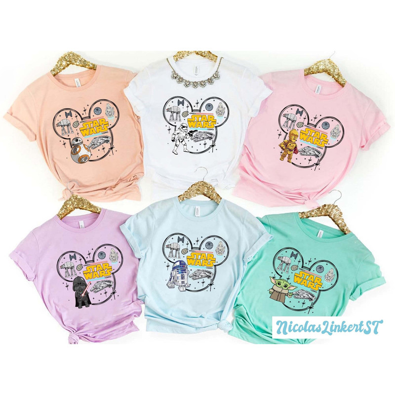 Star Wars Mickey Head Shirt, Galaxys Edge Shirt, Darth Vader Stormtrooper, R2D2 and BB8, Star Wars Family Shirt, Disney Kids Shirt XT-061006.jpg