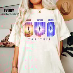 the marvels comfort colors shirt, higher further faster together captain marvel shirt, ms marvel shirt, carol danvers, m