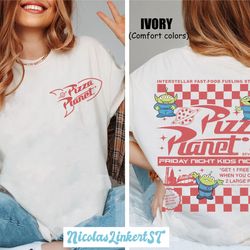 vintage  pizza planet toy story comfort colors shirt, disney toy story aliens shirt, pixar pizza planet tee, disneyworld