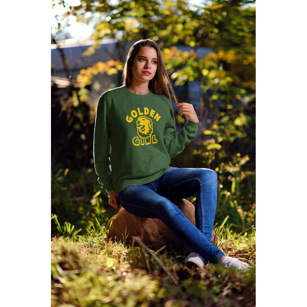 Golden Girl, Golden Retriever Sweatshirt, Cute Dog Crewneck, Animal Lover Sweater, Dog Mom, Dad Gift, Birthday Present Ideas.jpg