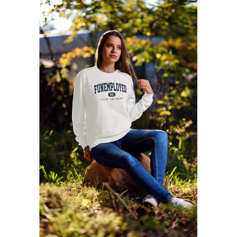 Unemployed Sweatshirt  Funny Graduation Gift  Funny High School Sweatshirt  Funny College Sweatshirt  Funny Job Sweatshirt.jpg