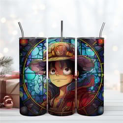 retro luffy tumbler wrap luffy skinny 20oz tumbler download file