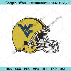 west virginia mountaineers helmet machine embroidery design.