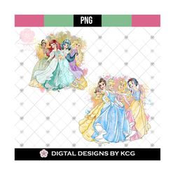 princess png clipart instant digital download for iron on or print snow white elsa cinderella
