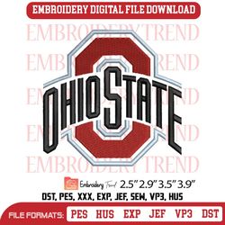 ohio state buckeyes logo embroidery design buckeyes football