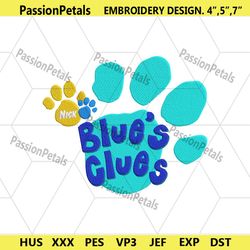 blues clues embroidery instant design, blues clues logo embroidery instant download, blues clues embroidery instant desi