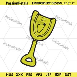 blues clues pail embroidery file design, pail blues clues cartoon embroidery download design, blues clues embroidery ins