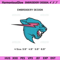 mr beast logo embroidery design file