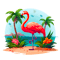 Vacation pink flamingo sublimation.png