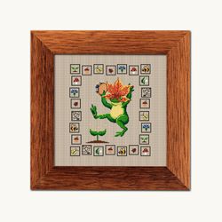Motty Traveler Frog and The Magic seed cross stitch pattern