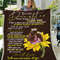 Daughter Blanket, To My Daughter Never Forget That I Love You Sunflowers Fleece Blanket, Daughter And Mom Blanket 1.jpg