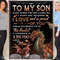 Dragon Blanket, Mom To Son, To My Son, Even When I'm Not Close By Dragon Fleece Blanket 1.png