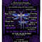 Mom Blanket, Gift Ideas For Mother's Day, To My Mom The Love In Me, My Mom Is The Best Mom Purple Dragonflies Fleece Blanket 1.jpg