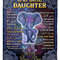 To My Special Daughter Blanket, Reach For The Stars, Gift For Daughter From Mom, Elephant Fleece Blanket 1.jpg