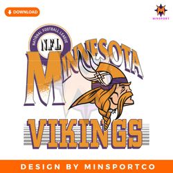 Vintage Minnesota Vikings National Football League SVG
