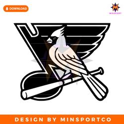 st louis blues cardinals baseball hockey svg