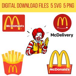 McDonald Png I McDonald's Logo I McDelivery Logo I McDonald Logo Png I SVG PNG Files I Digital Product