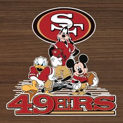 San Francisco 49ers Mickey NFL Svg, Sport Svg, San Francisco 49ers Svg, 49ers Svg, 49ers Mickey Svg, 49ers Fans Svg, 49e