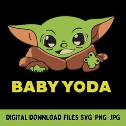 Baby Yoda Png- Cute Baby Yoda Png- Baby Yoda Jpg- Baby Yoda Png Vector- Baby Yoda Navidad Png- Grogu Png- Yoda Png Svg