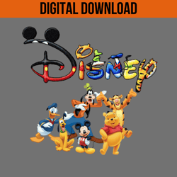 disney cartoon characters png, cartoons clipart png, mickey and friends clipart, disneyland characters png