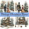 Victorian Christmas Time Clipart Bundle15 High Quality JPG Card Making Digital Paper Craft Latino Christmas Cliparts 0