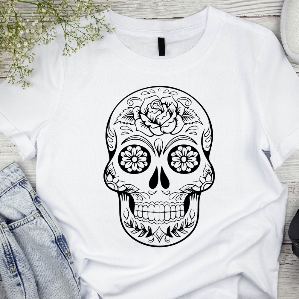 Sugar Skull Svg Png Cut File Day Of The Dead Svg Skull Svg Cricut Silhouette Crafting Digital Downl 2