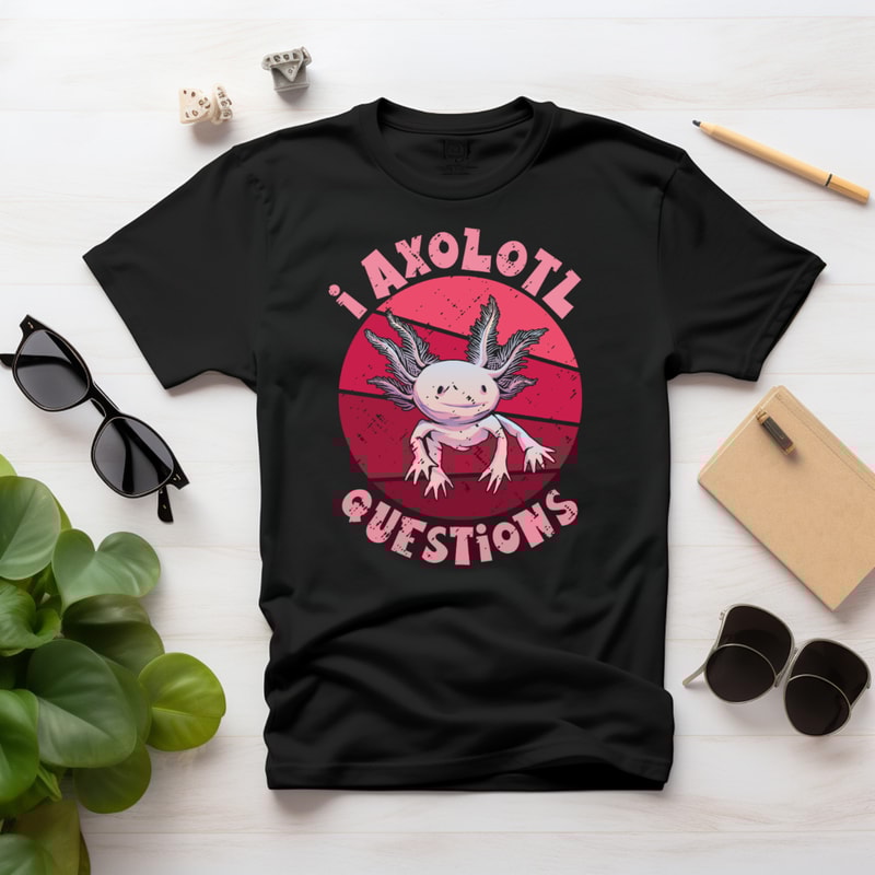 I Axolotl Questions Cute Anime Kids Boys Girls Digital Prints Sublimation Design Png Cartoon Axolot 1