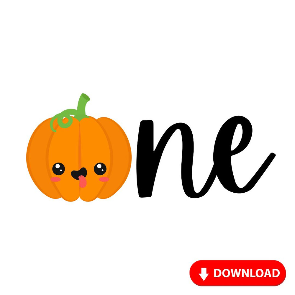 Pumpkin One Svg 1st Birthday Svg First Birthday Svg One Svg Vector Cut File Cricut First Birthday S 0