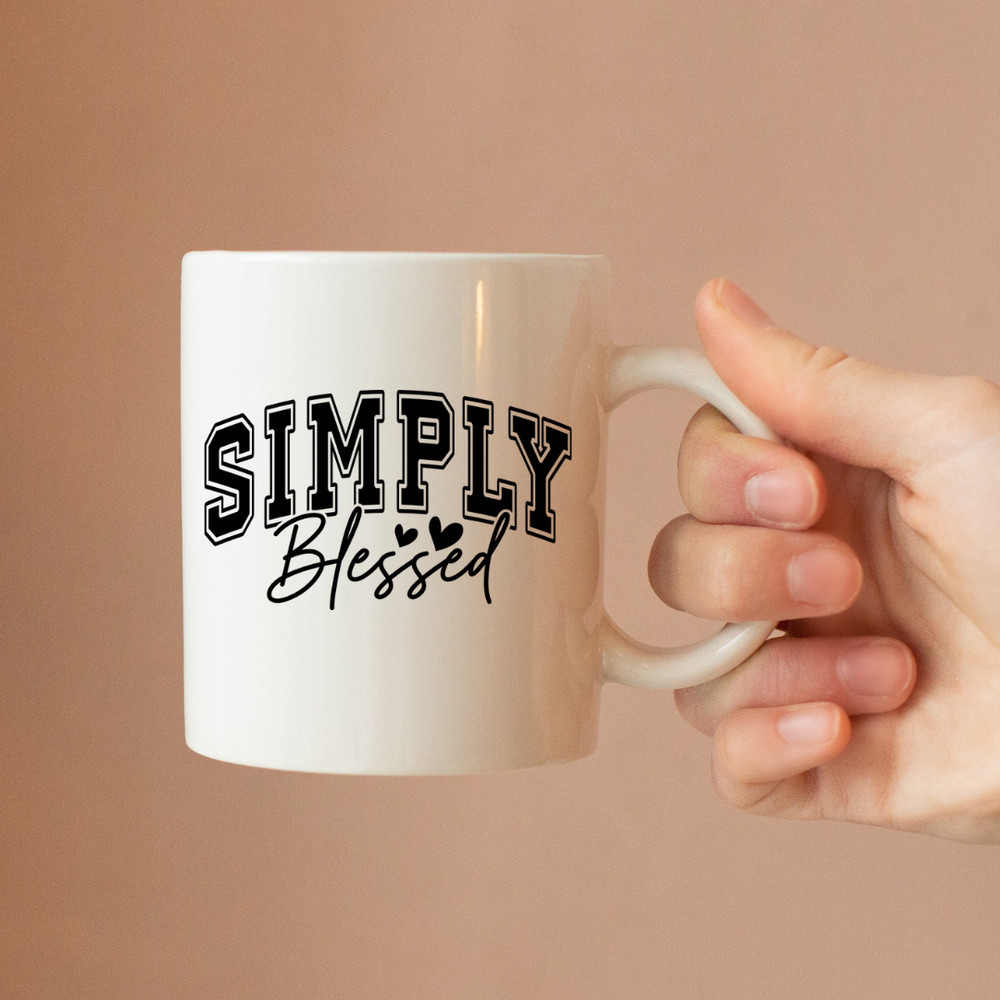 Simply Blessed SVG Blessed Svg Faith Svg Christian Svg Religious Svg Jesus Svg Inspirational Svg Mo 1