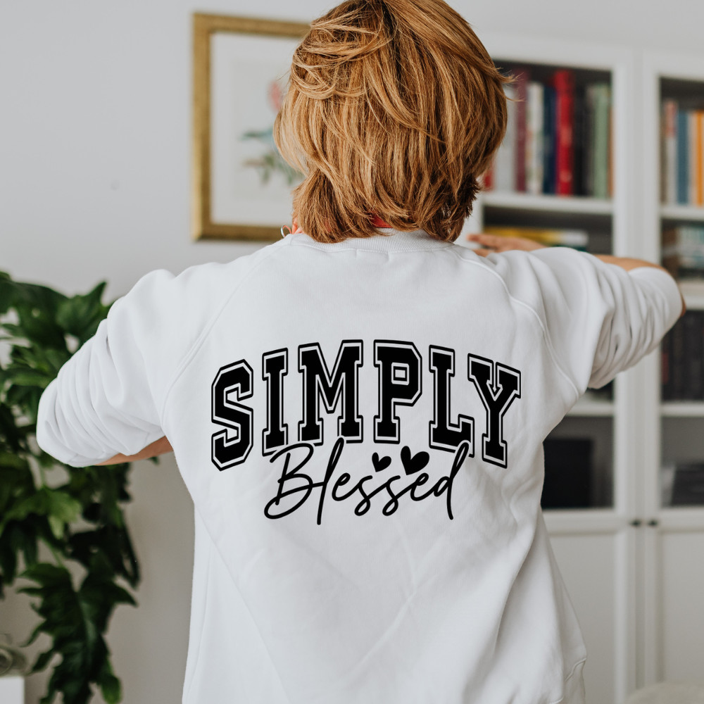 Simply Blessed SVG Blessed Svg Faith Svg Christian Svg Religious Svg Jesus Svg Inspirational Svg Mo 0